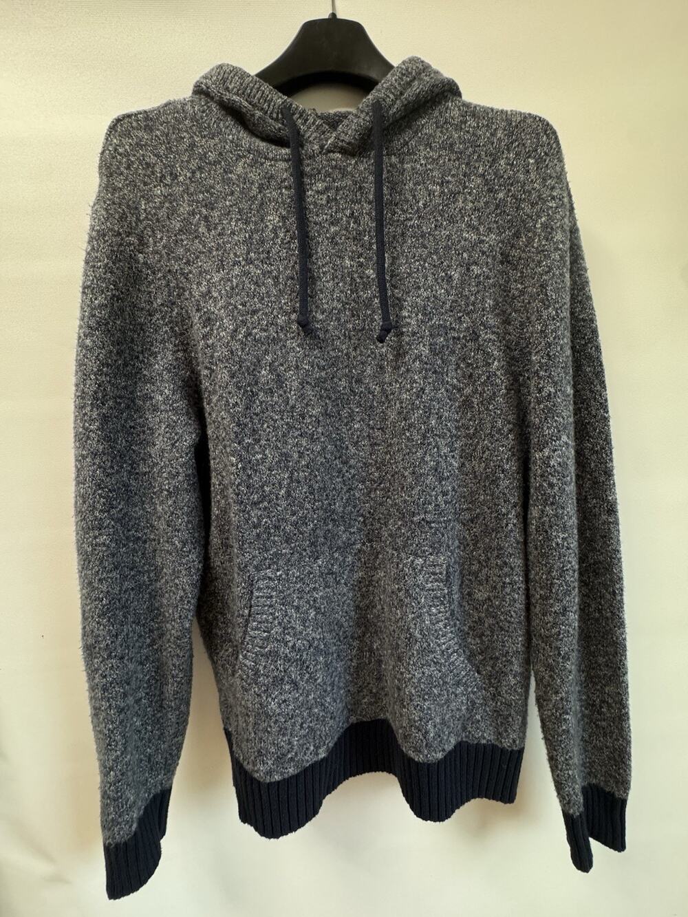 Old Navy Women’s Hooded Knit Sweater Size M 56% Cotton Gray